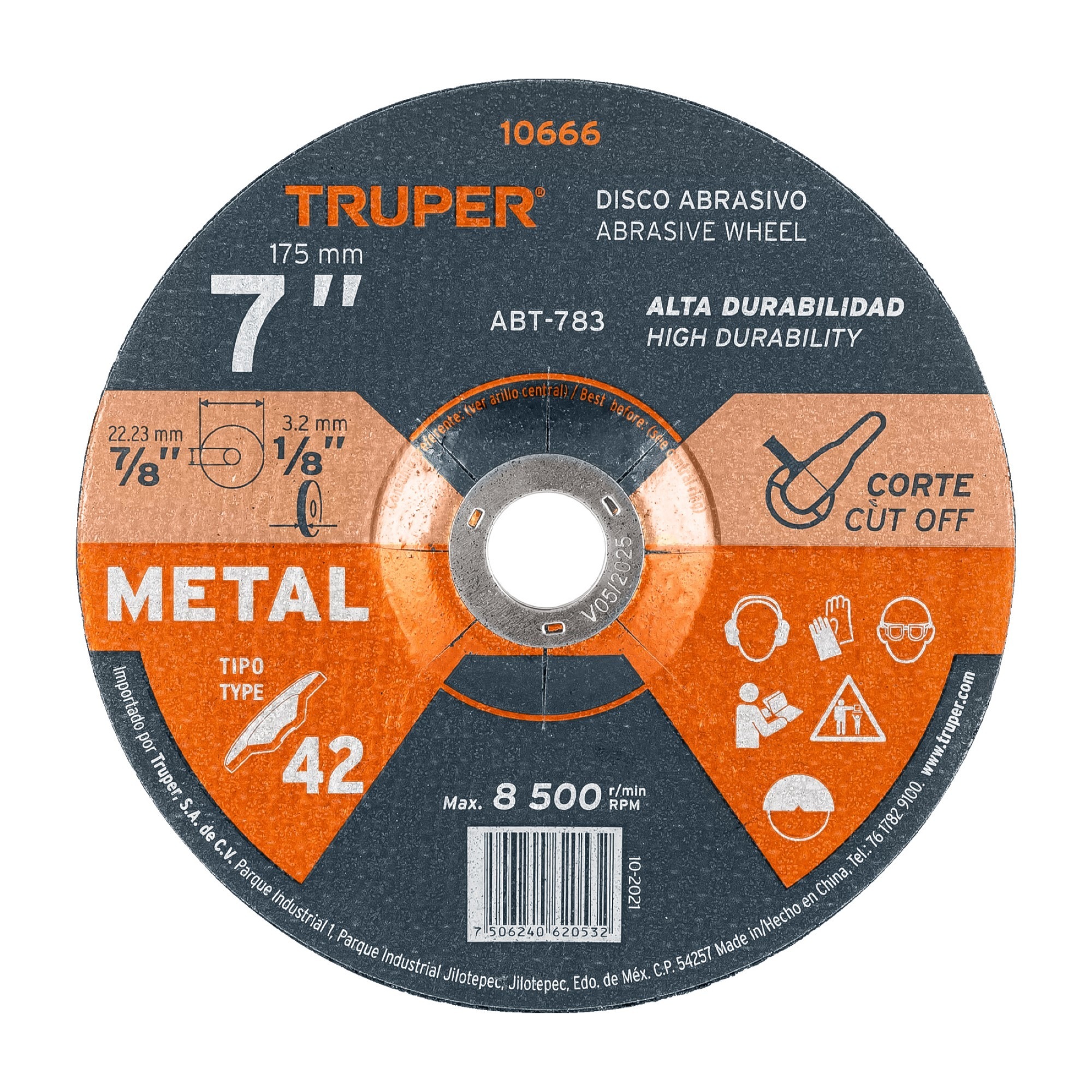 Disco Para Corte De Metal De 7"
